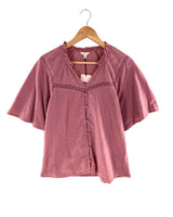 Blusa manga corta con textura