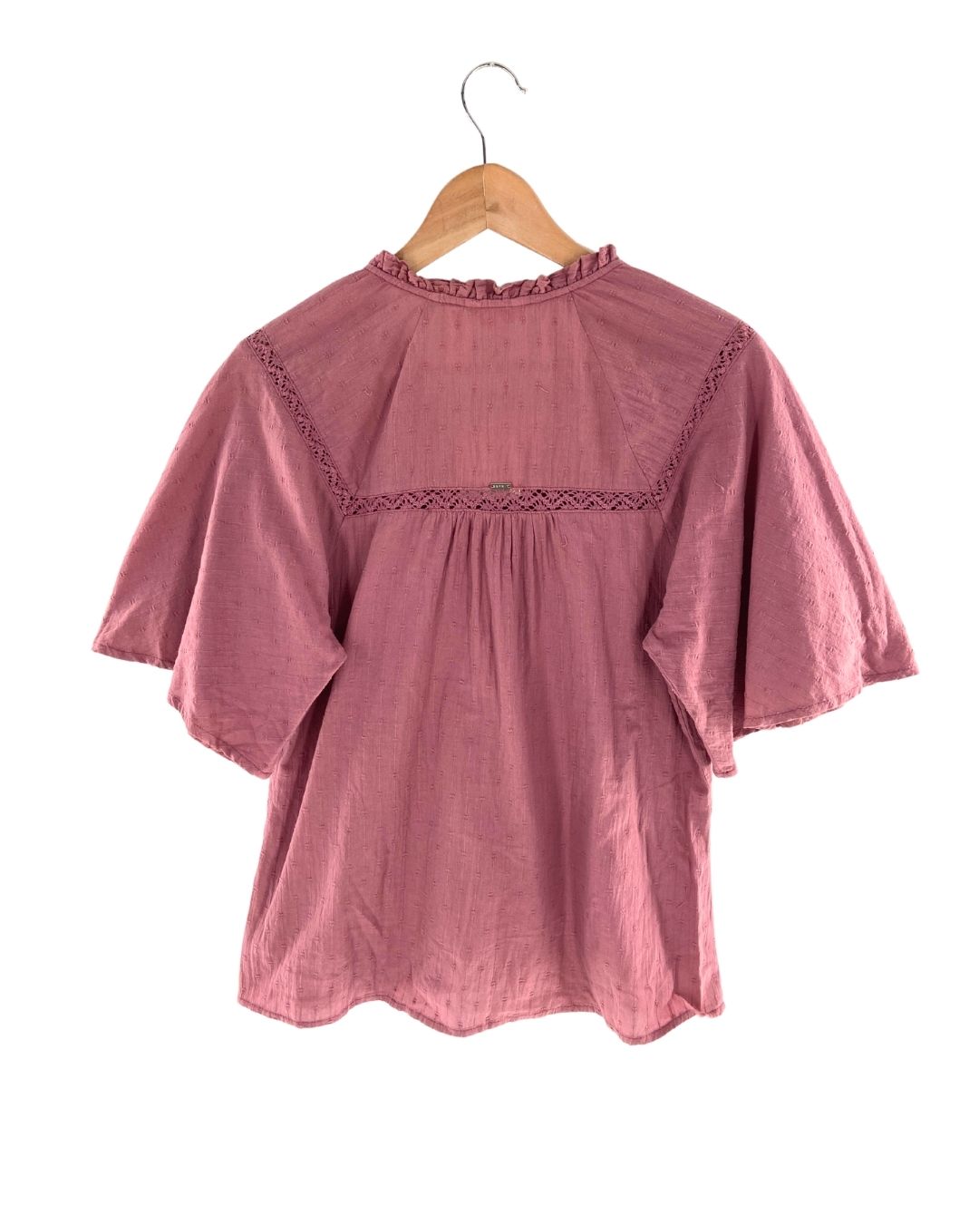 Blusa manga corta con textura