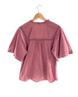 Blusa manga corta con textura