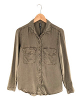 Camisa manga larga efecto wash