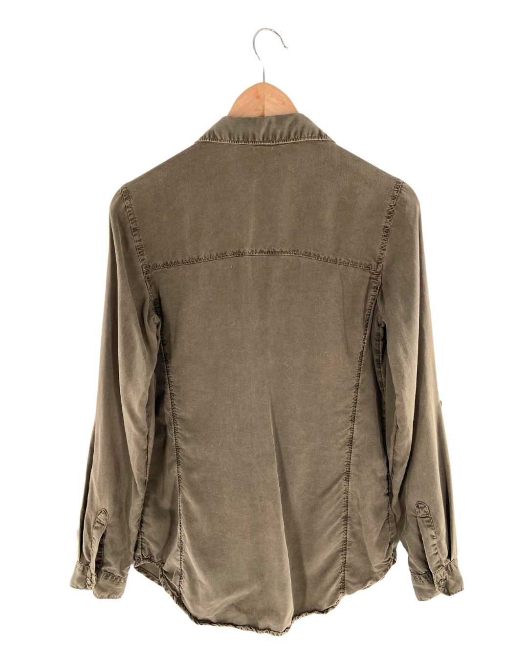 Camisa manga larga efecto wash