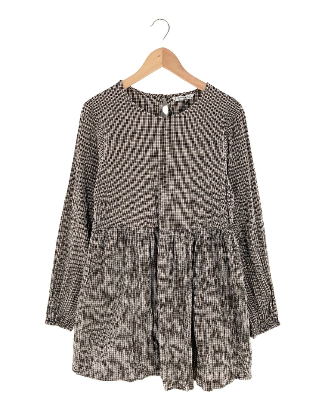 Vestido mini manga larga