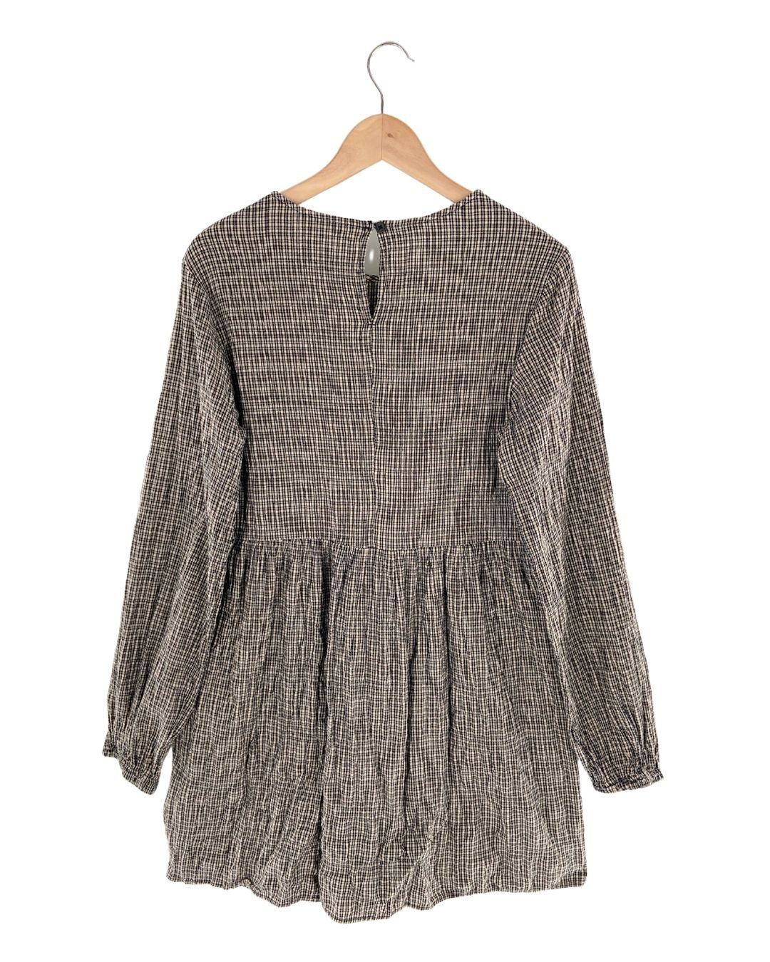 Vestido mini manga larga