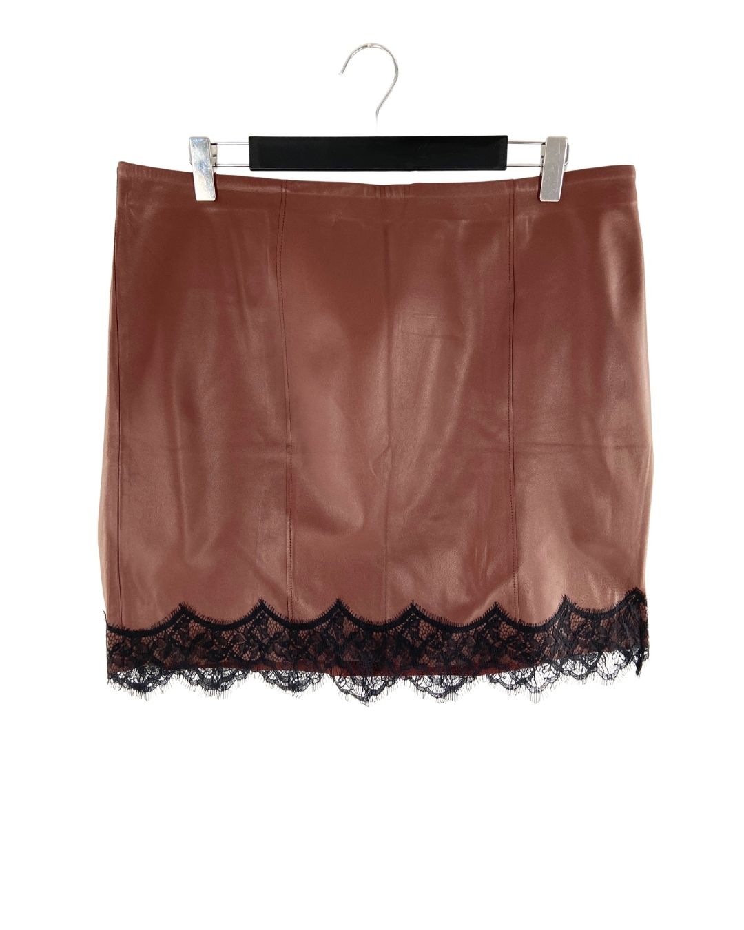 Falda mini 100% con blonda