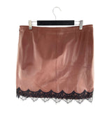 Falda mini 100% con blonda