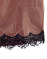 Falda mini 100% con blonda