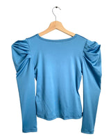 Blusa licrada manga princesa