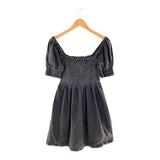 Vestido mini encauchado