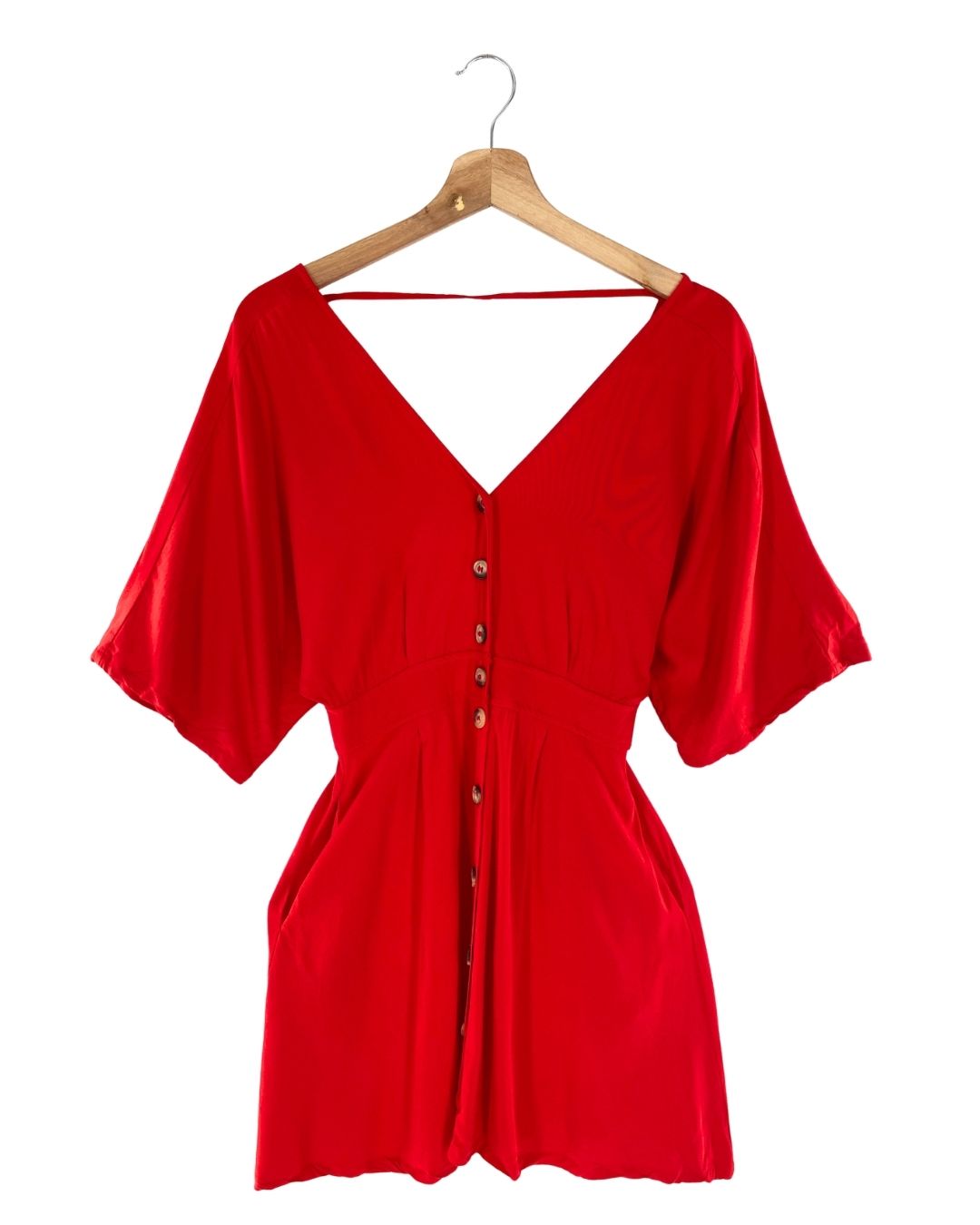 Vestido mini abotonado