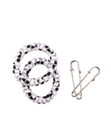 Kit ajuste de mangas print Blanco y negro
