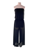 Enterizo traslúcido strapless