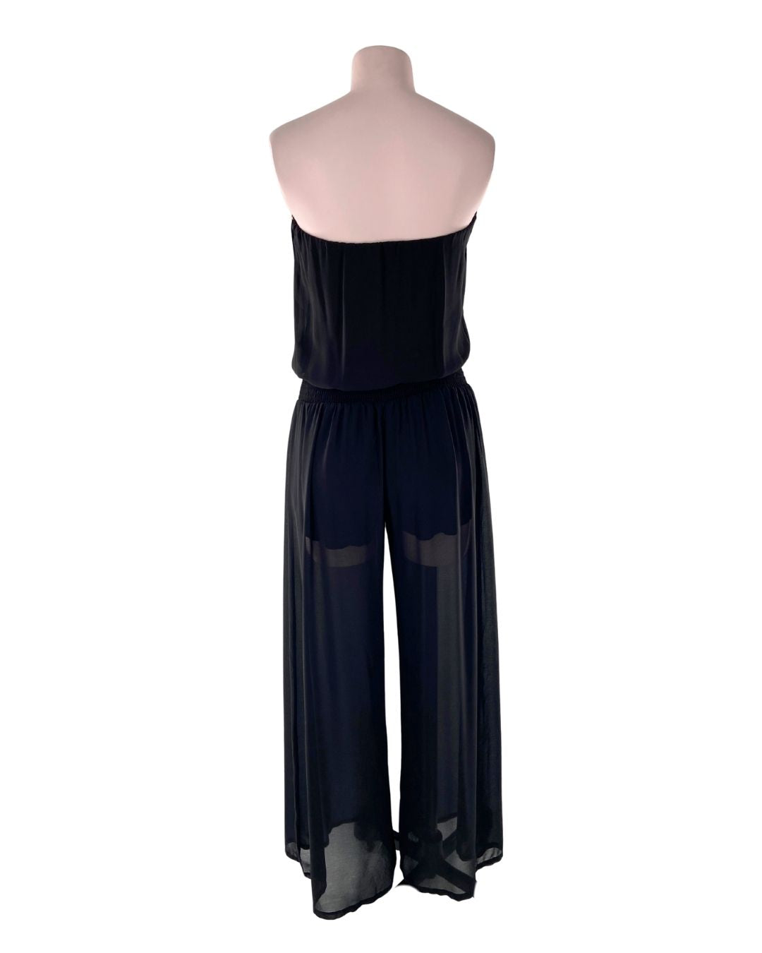 Enterizo traslúcido strapless