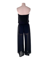 Enterizo traslúcido strapless