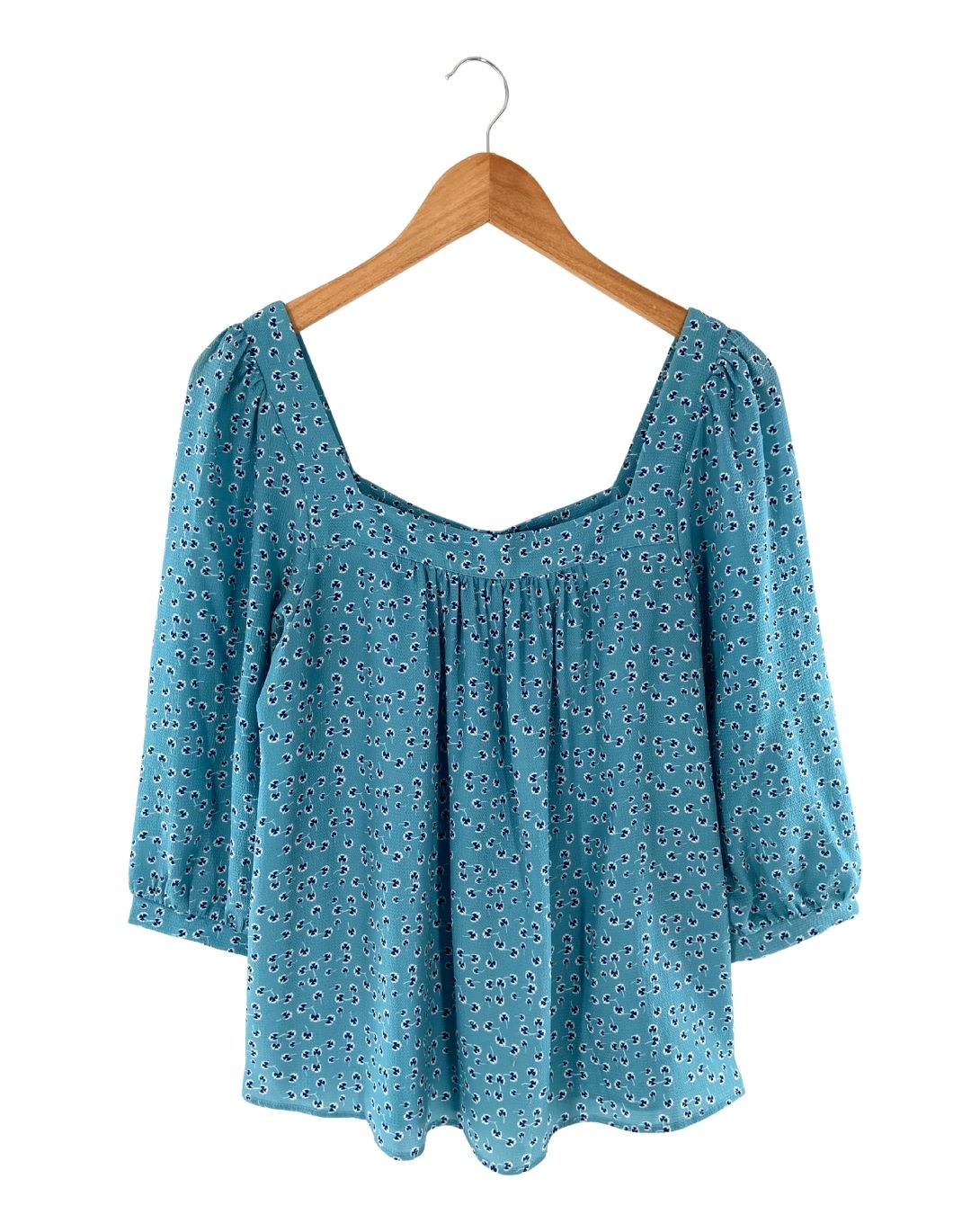 Blusa con textura print mini