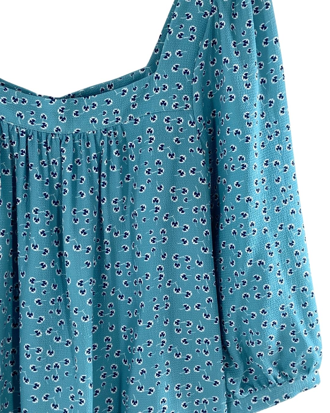 Blusa con textura print mini