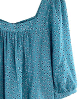 Blusa con textura print mini