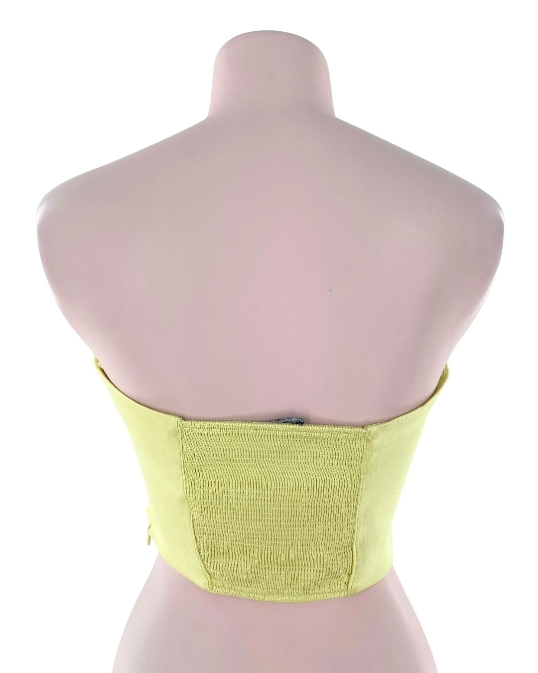 Top satinado strapless