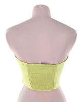 Top satinado strapless