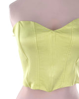 Top satinado strapless