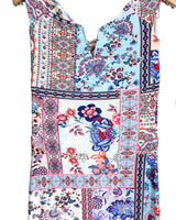Maxi vestido con print anudado