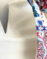 Maxi vestido con print anudado