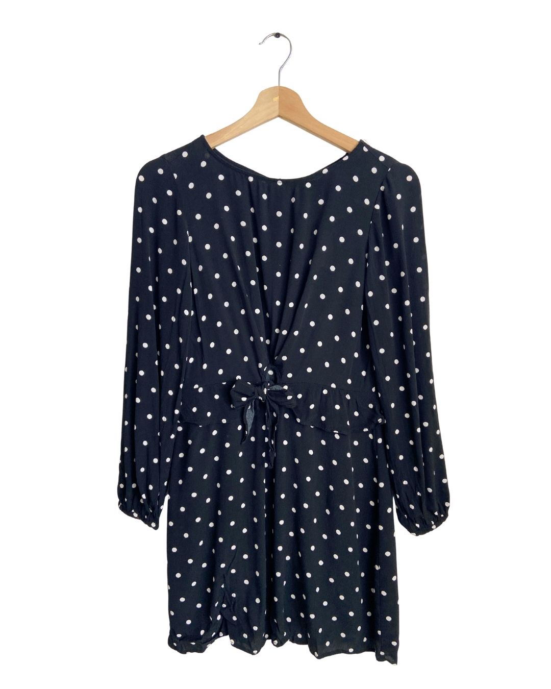 Vestido midi anudado