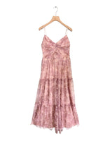 Maxi vestido de tiras en mesh