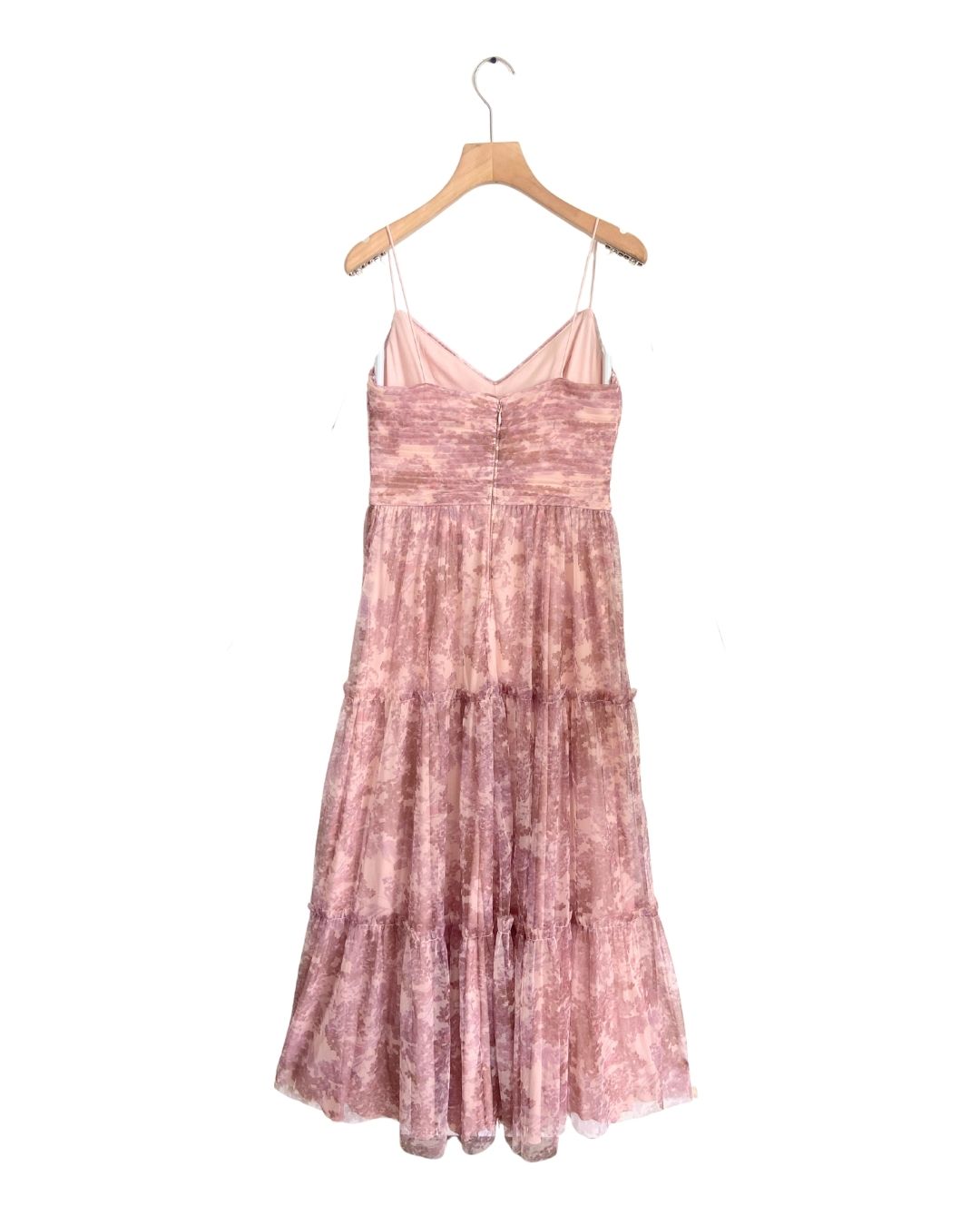 Maxi vestido de tiras en mesh
