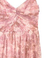 Maxi vestido de tiras en mesh