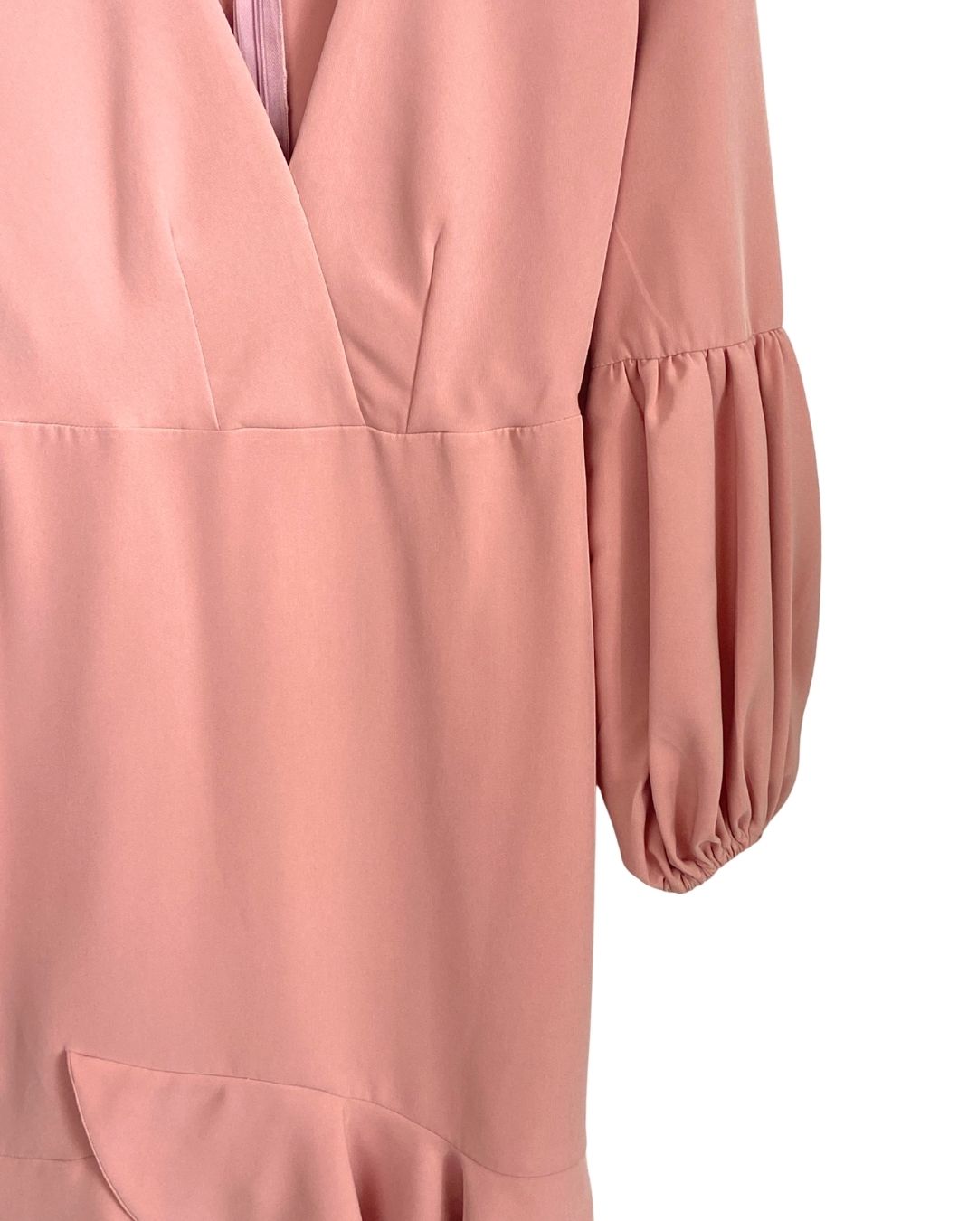 Vestido midi manga larga