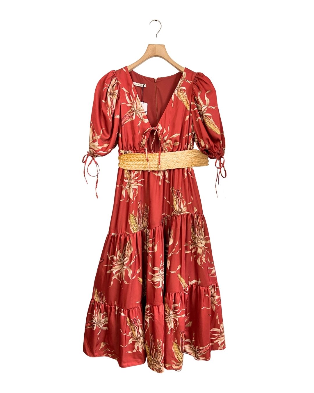 Maxi vestido satinado