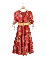 Maxi vestido satinado