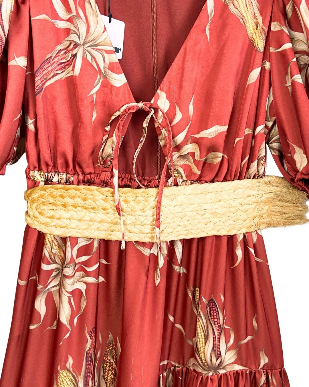 Maxi vestido satinado