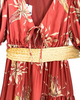 Maxi vestido satinado
