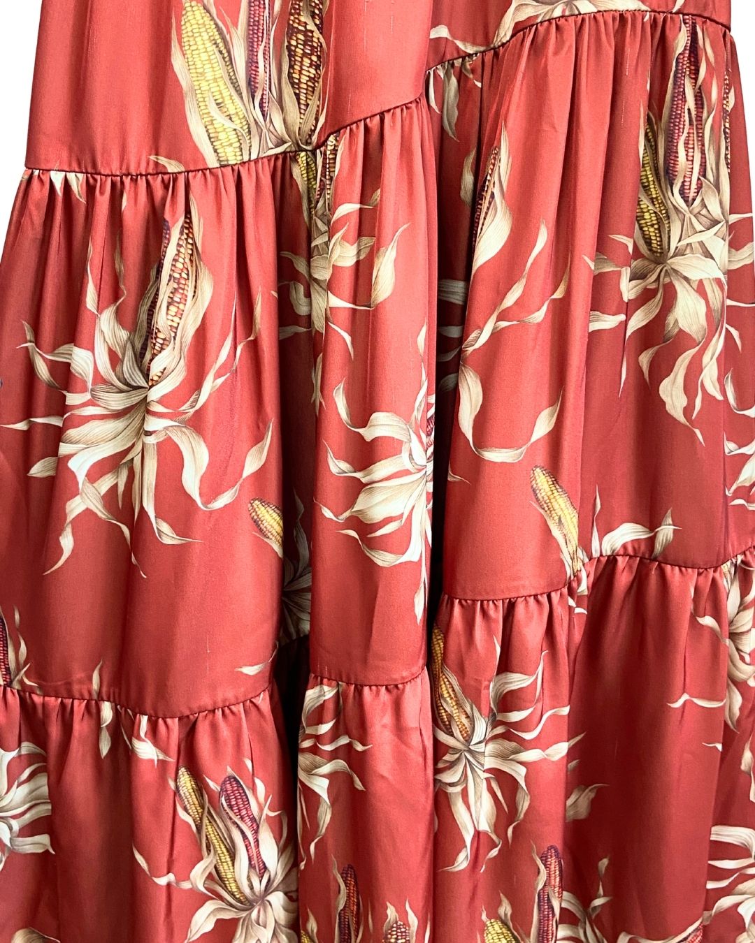 Maxi vestido satinado