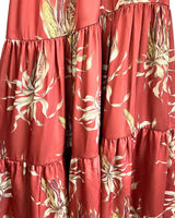 Maxi vestido satinado