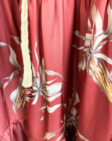 Maxi vestido satinado