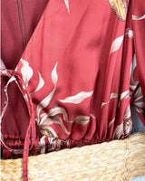 Maxi vestido satinado