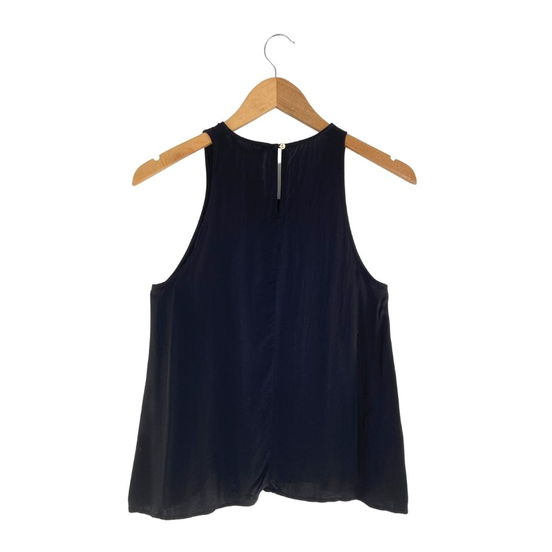 Camiseta sleeveless satinada