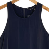 Camiseta sleeveless satinada