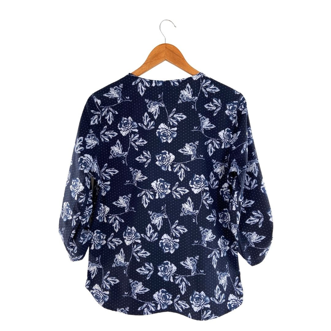 Blusa manga 3/4 cuello en V
