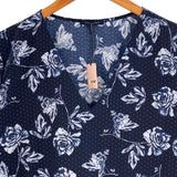 Blusa manga 3/4 cuello en V