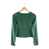 Blusa abotonada manga larga