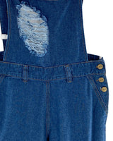 Overall en denim destroyed