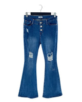 Jean stretch flared destroyed