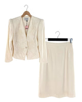 Set blazer bordado un boton