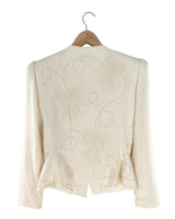 Set blazer bordado un boton