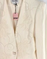 Set blazer bordado un boton