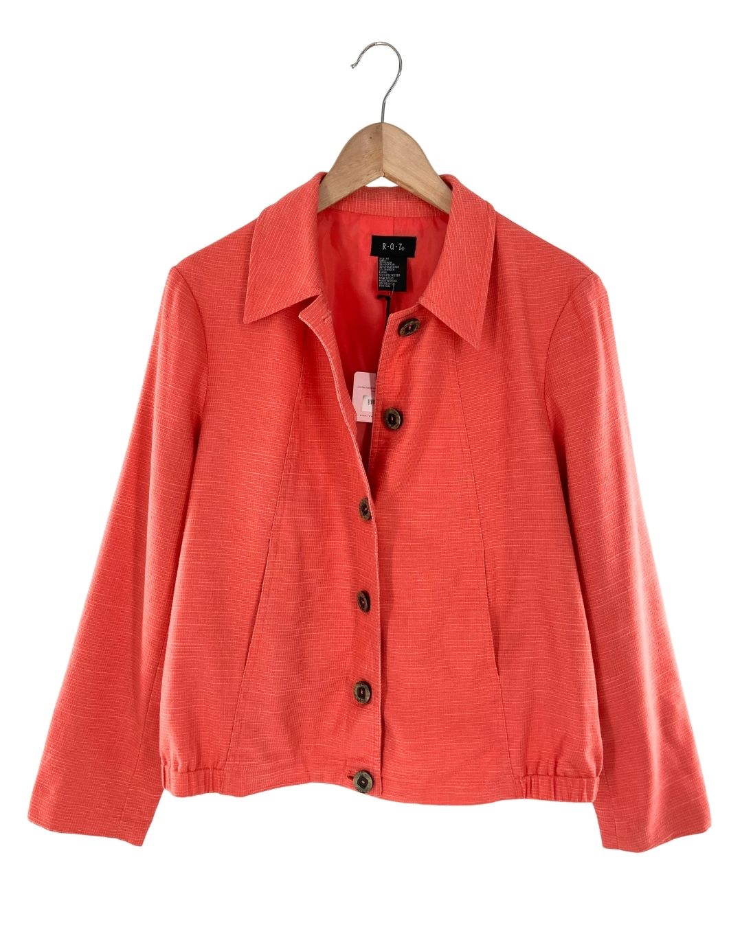 Chaqueta abotonada con textura