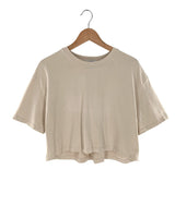 Camiseta crop manga corta